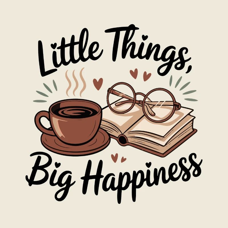 Cozy Reading Brew Coffee Glasses Book