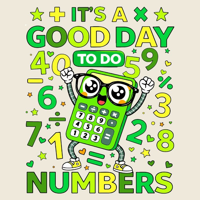 Chiffres de calculatrice joyeuse