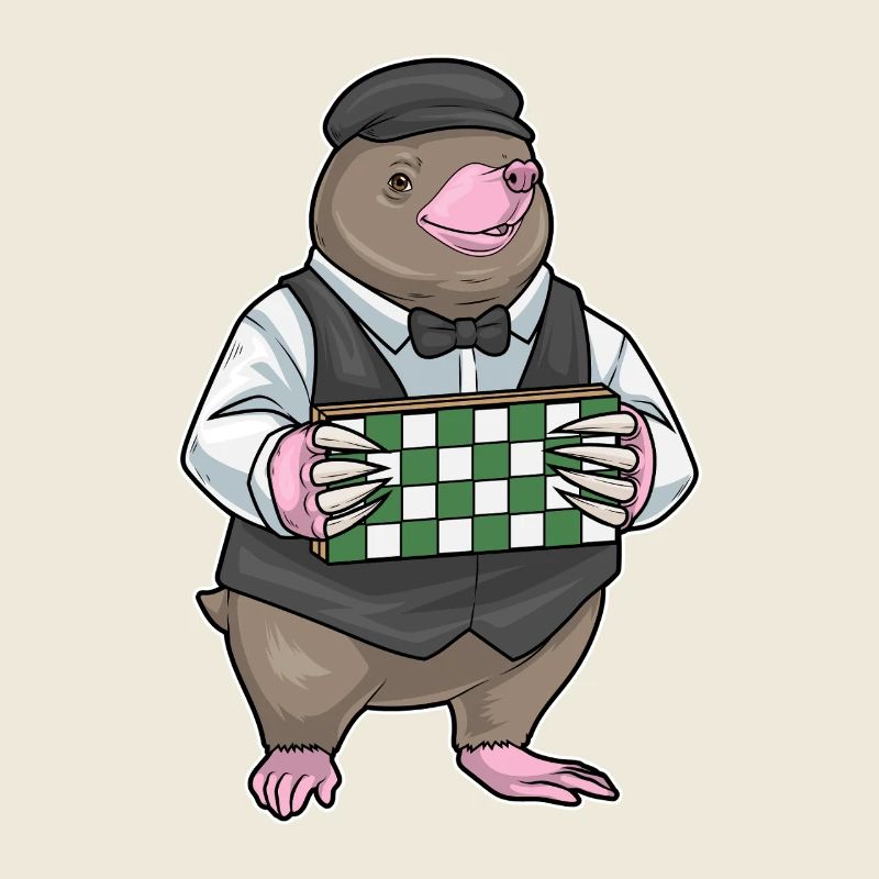 Mole Chessboard Chess Board Game