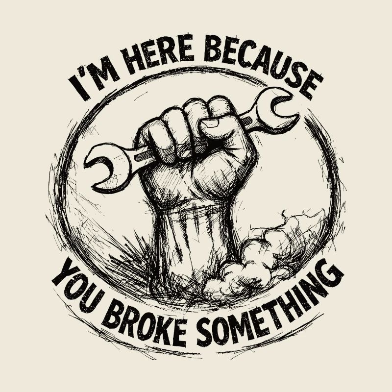 Je suis là parce que tu as cassé quelque chose de bizarre Réparation