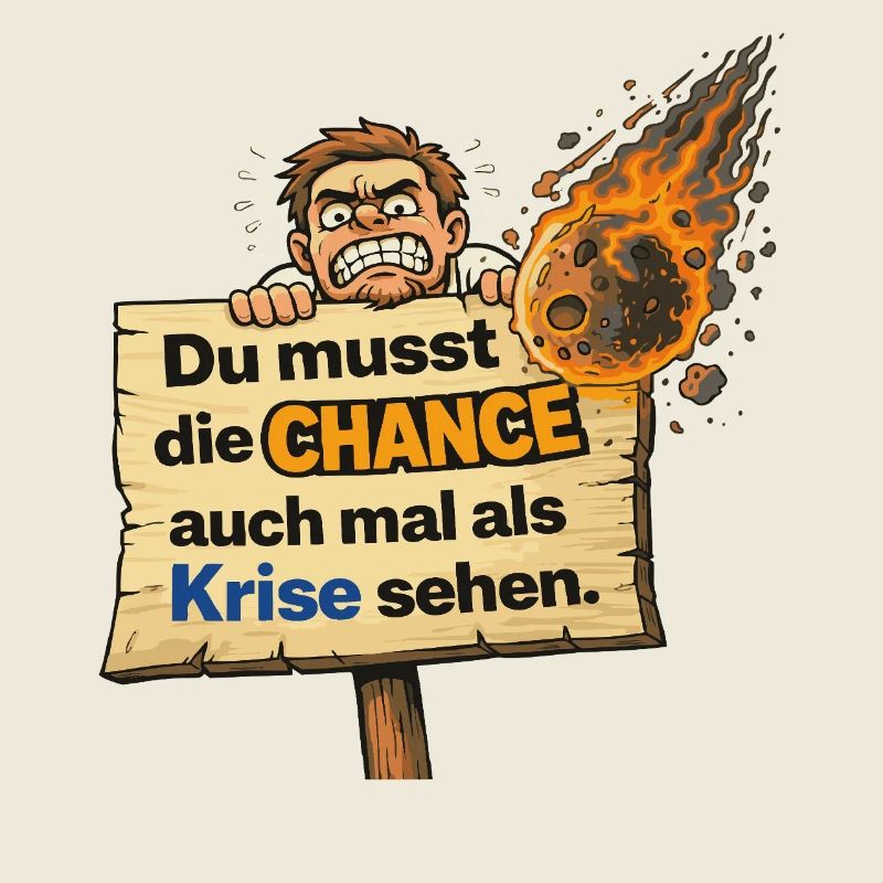 Opportunity as Crisis Saying Design