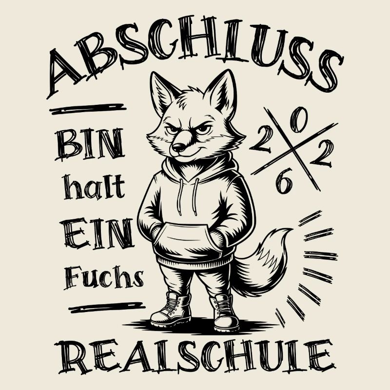 Abschluss 2026 Realschule - Bin halt ein Fuchs