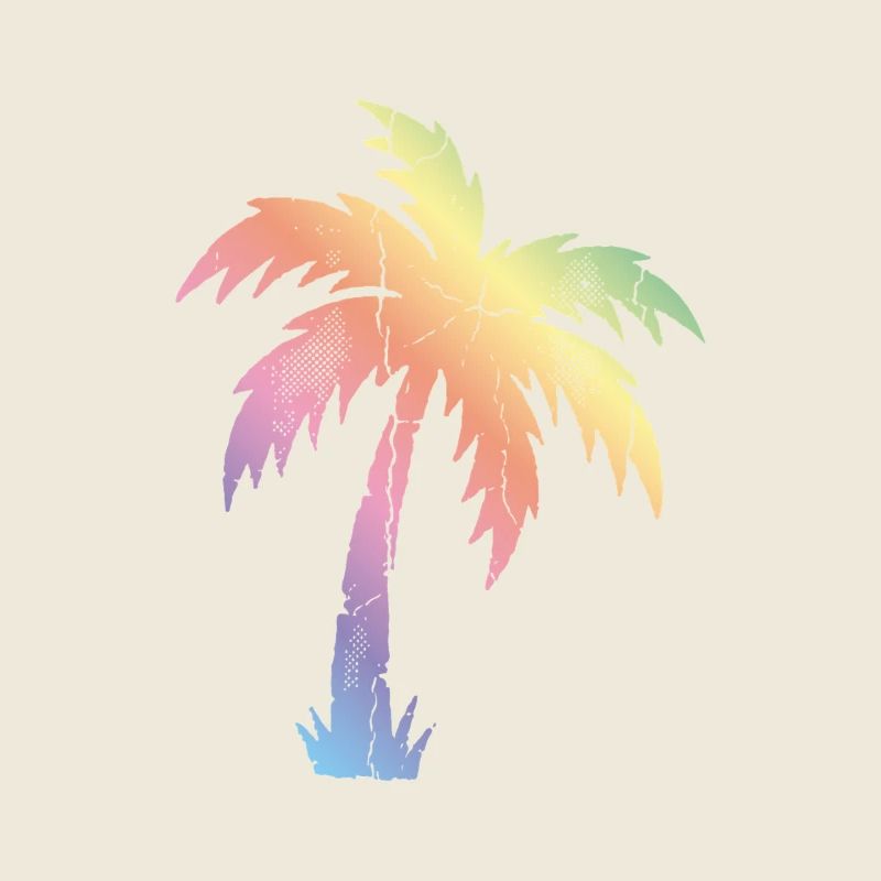 Palm Tree Multicolored