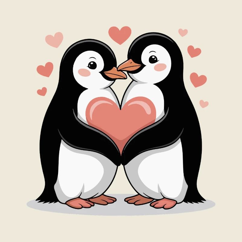 Penguin Couple Valentine's Day