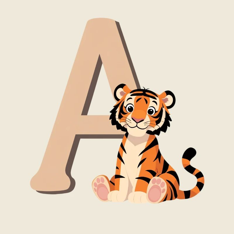 Tiger Paw at Letter A