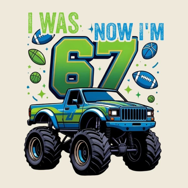 Garçon du 7e anniversaire de Monster Truck