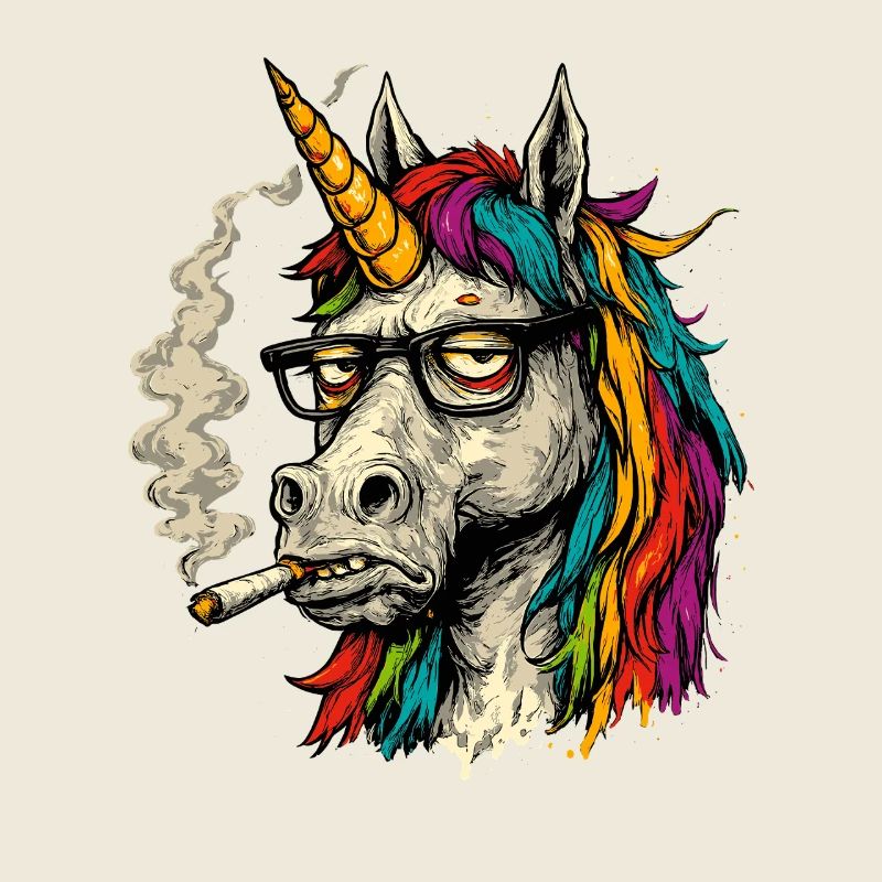 Regenbogen Einhorn cooler Bruder