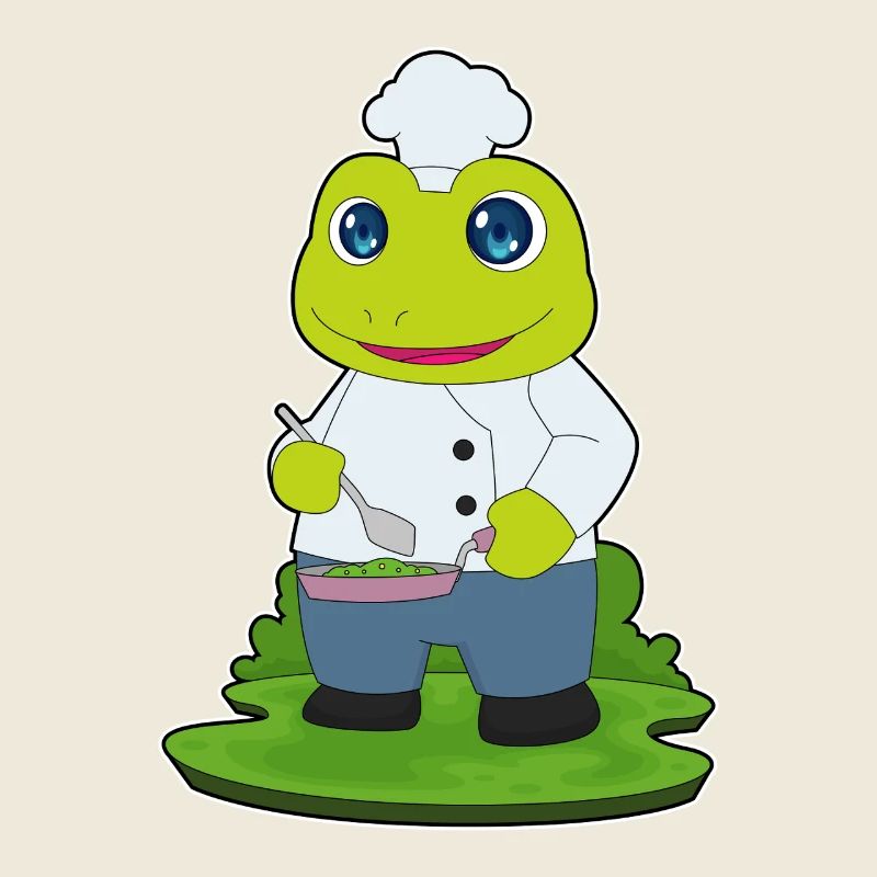 Cuisson à la poêle de cuisson à grenouilles