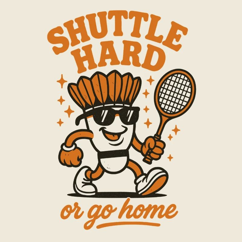 Shuttle Hard | Badminton Motivation Spruch