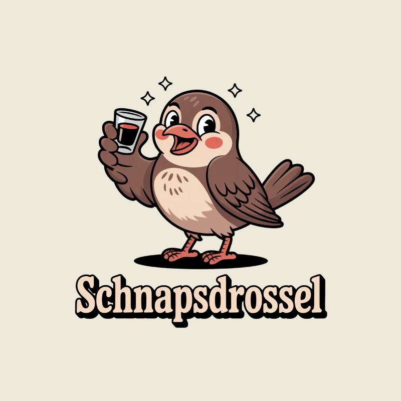 Schnapps Thrush Drôle de diction sur la boisson