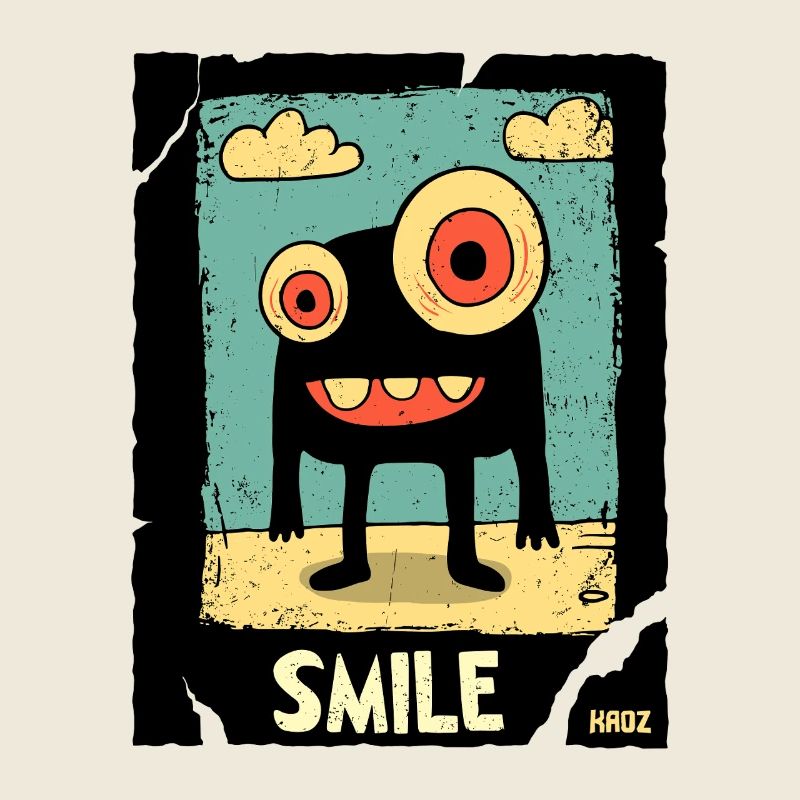 Monstre borgne dans le sable