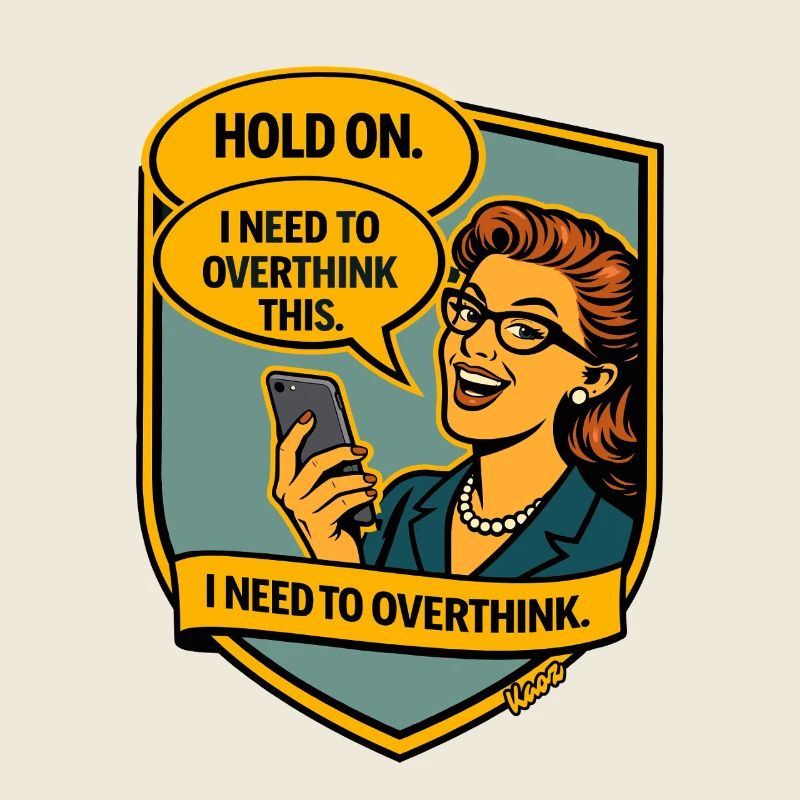 Halt an – Überdenke Overthinker Comic