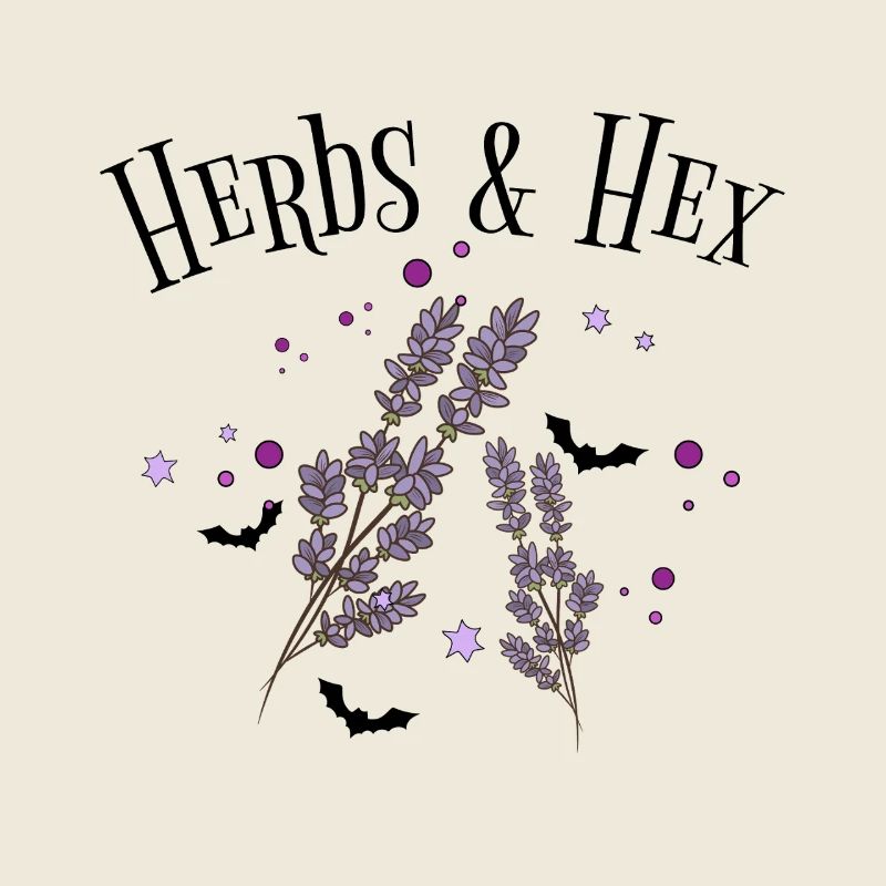 Lavender Star Night Pattern Herbs and Witchcraft