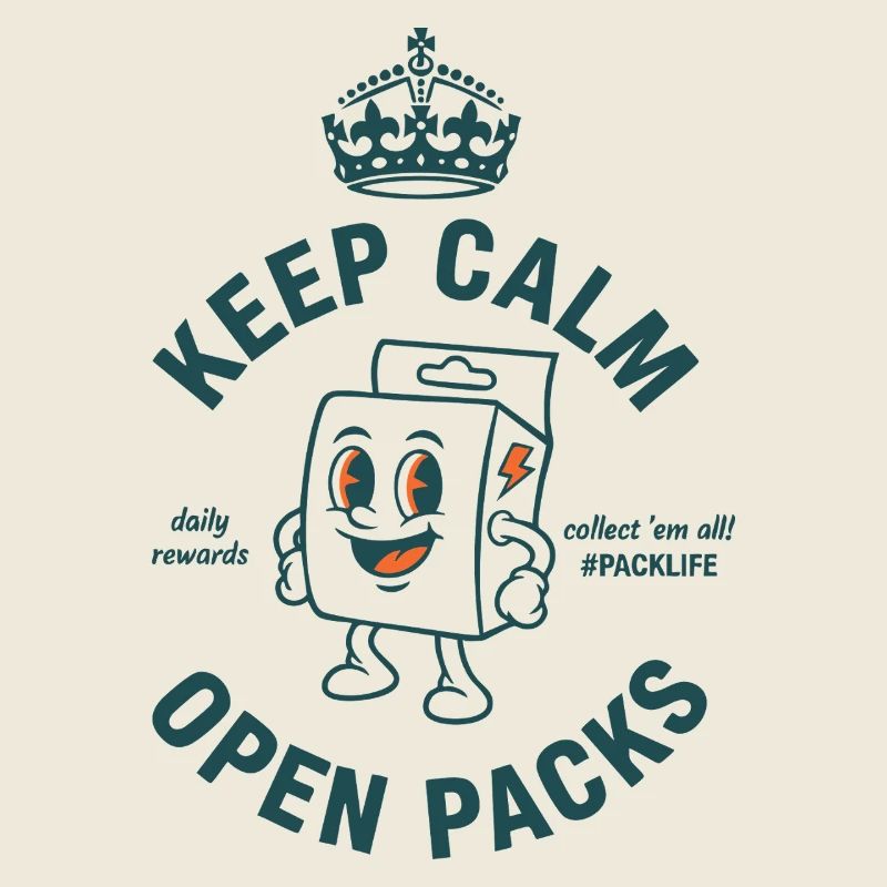 Keep Calm Open Packs Sammelkarten-Packlife