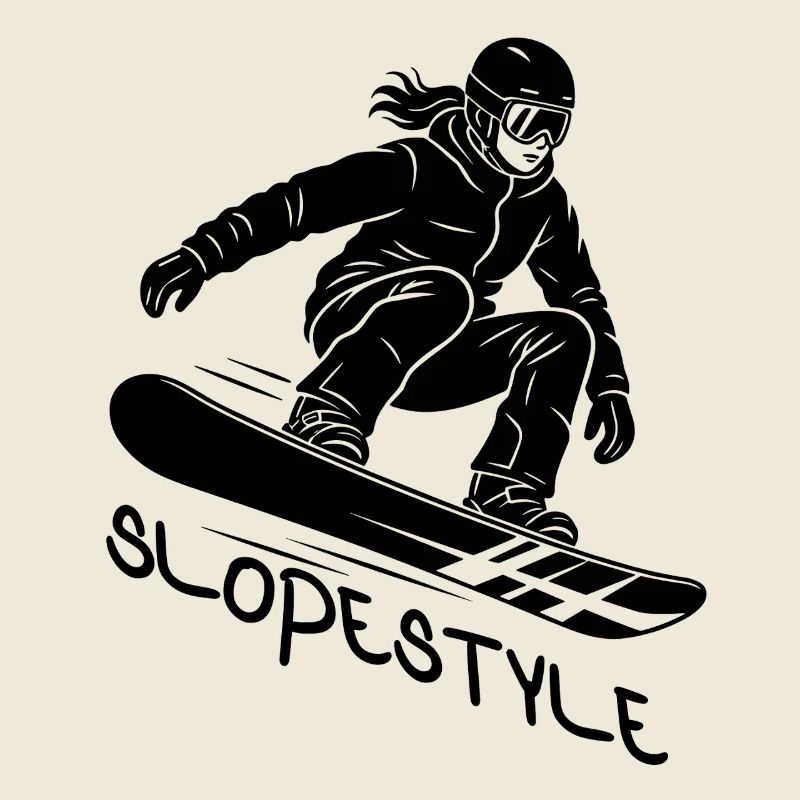 Cadeau d’action de snowboard Slopestyle