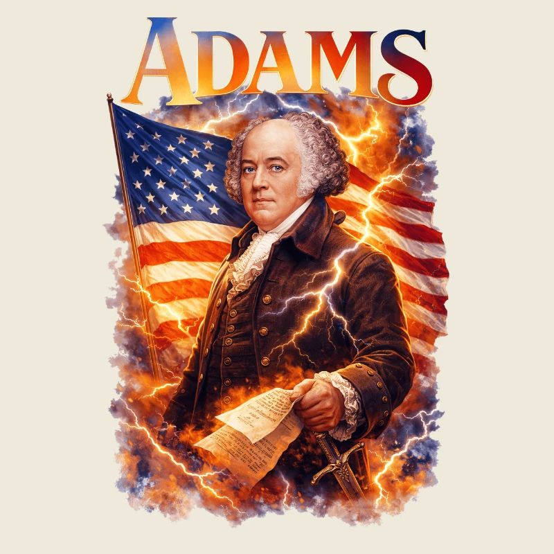 Founding father in a thunderstorm