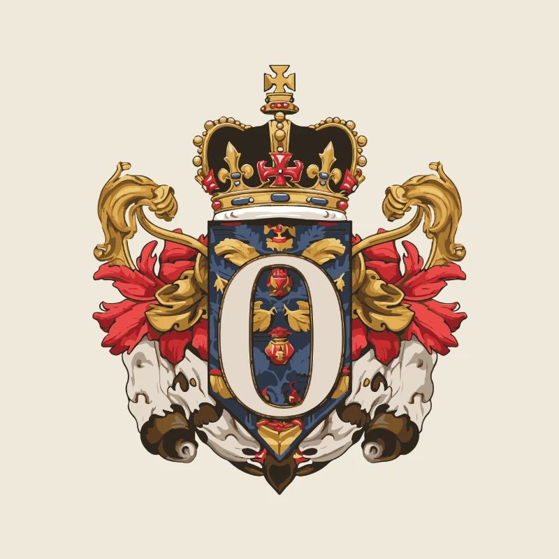 O Buchstabe Name Krone