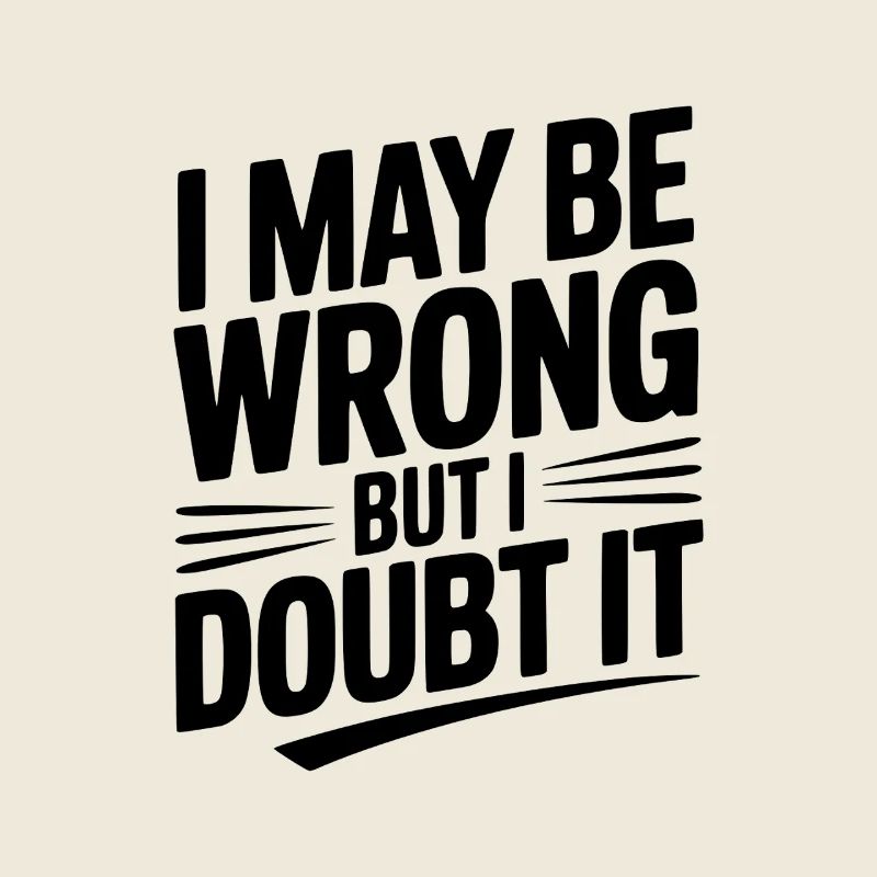 I May Be Wrong but I Doubt It