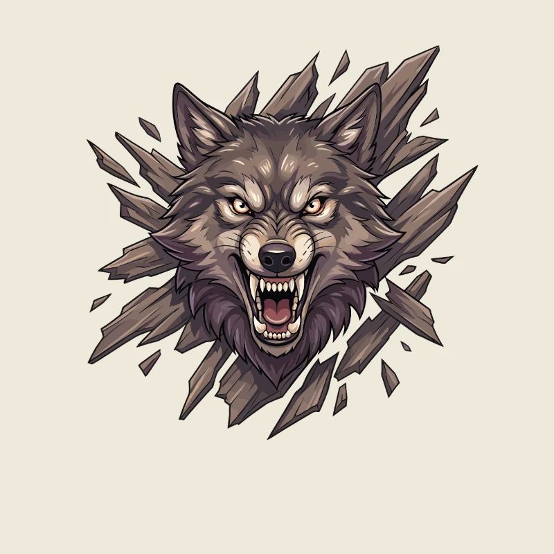 Wolf roar in splinter vision