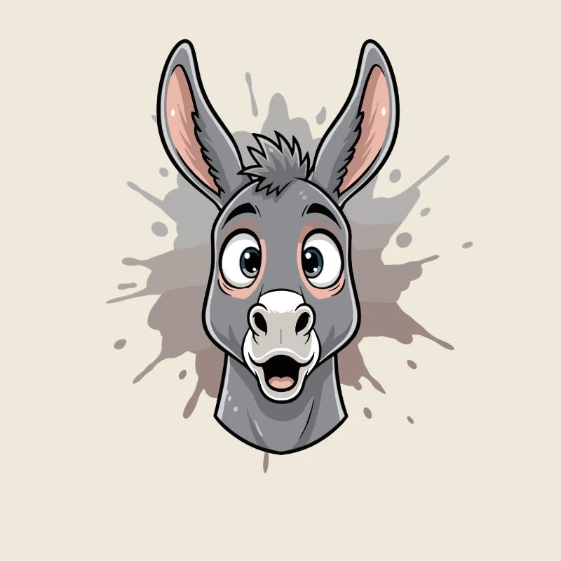 Âne de dessin animé dans Spritz Splash