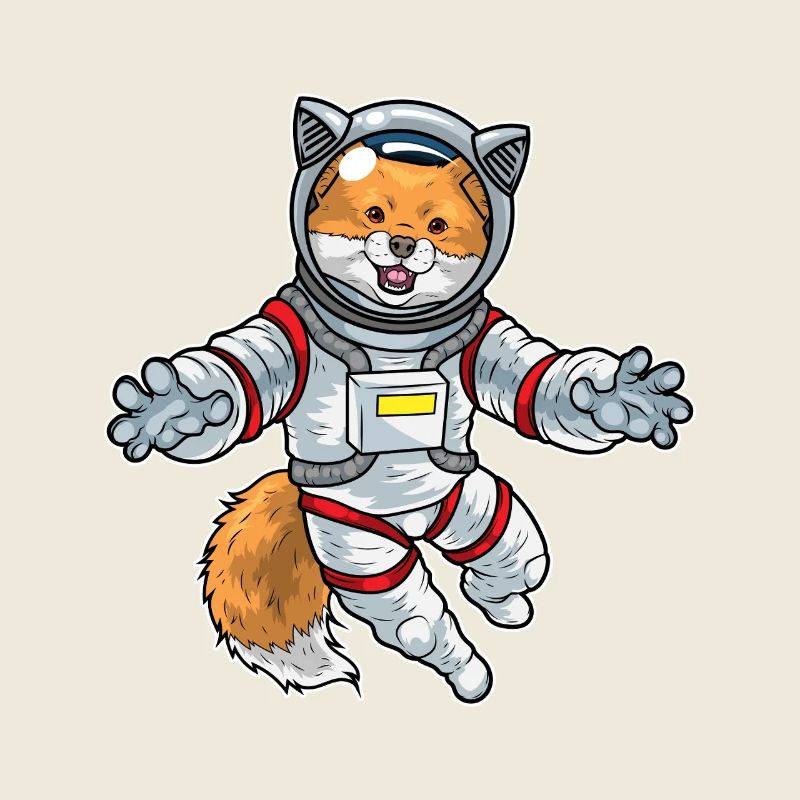 Fuchs Astronaut Weltraum