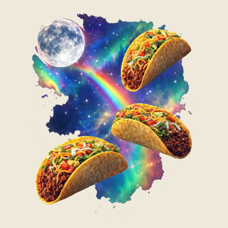 Kosmische Taco-Regenbogen
