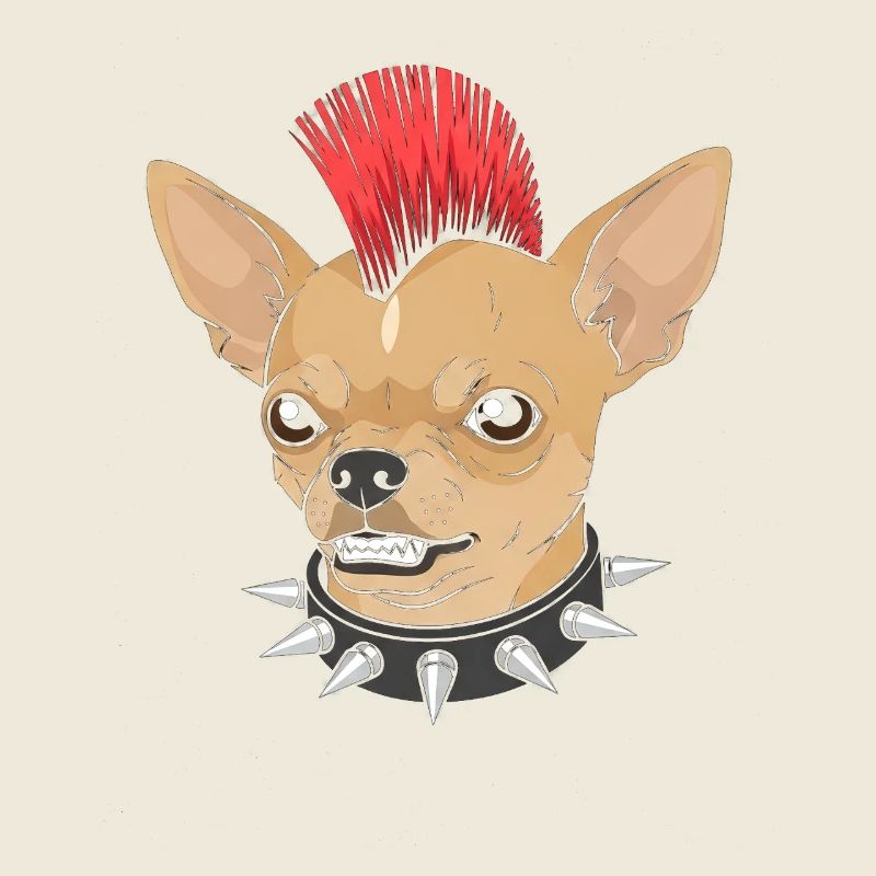Punk-Chihuahua Mohawk