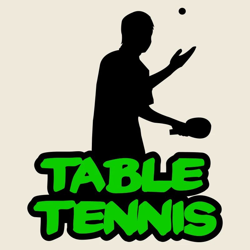 Lettrage graffiti néon de tennis de table