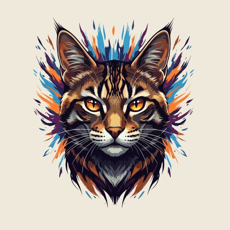 Colorful Cat's Head Fireworks