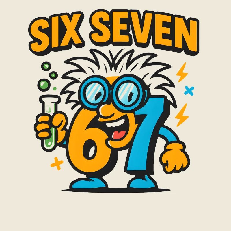 Six Seven 67 Science Humor Nerd Gift Idea