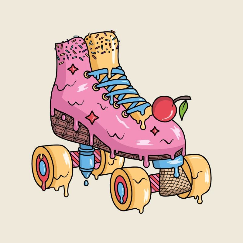 Rollschuhe Eiscreme Roller Skates Rollschuh