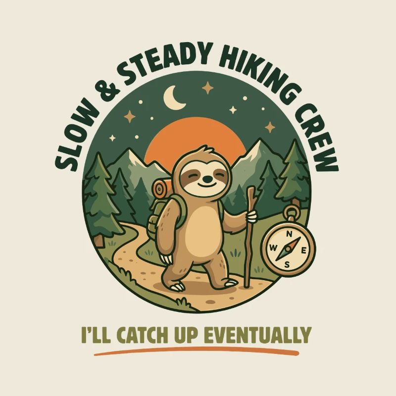 Langsame und stetige Wandergruppe