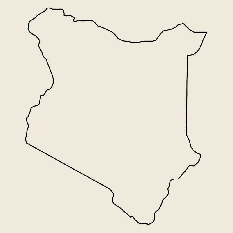Kenya map outline