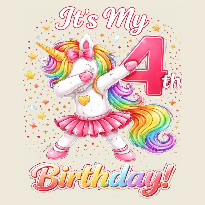 Ma licorne de 4e anniversaire