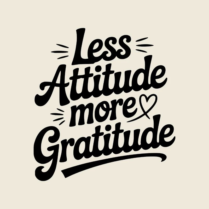 Moins d’attitude, plus de gratitude