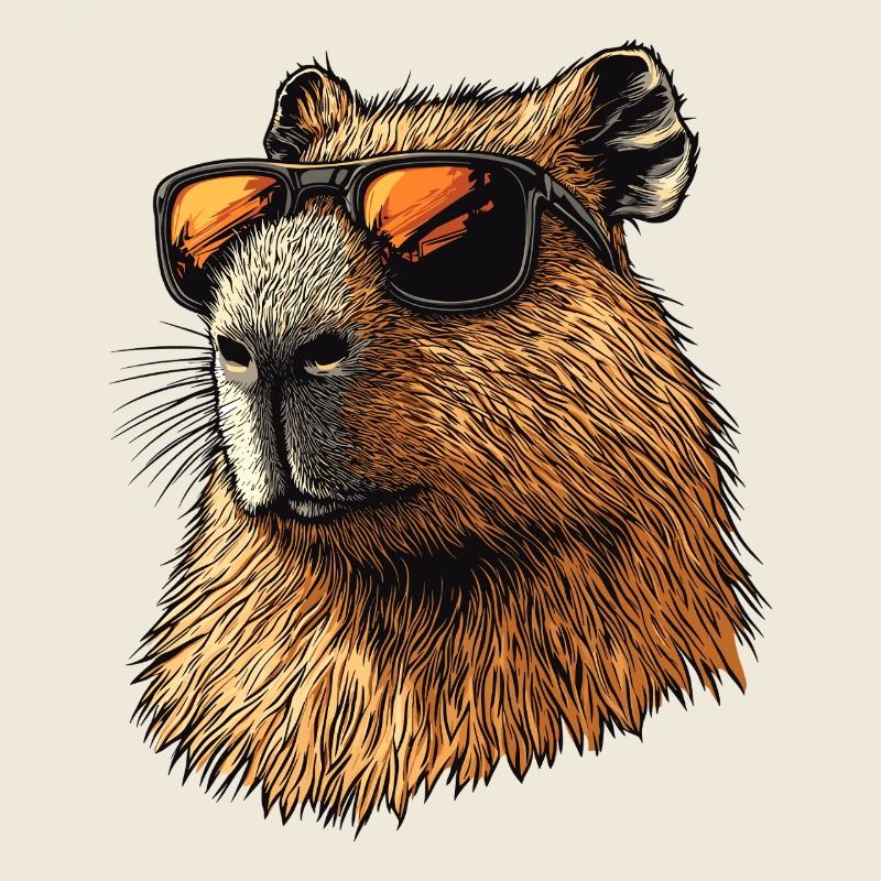Capybara with sunglasses