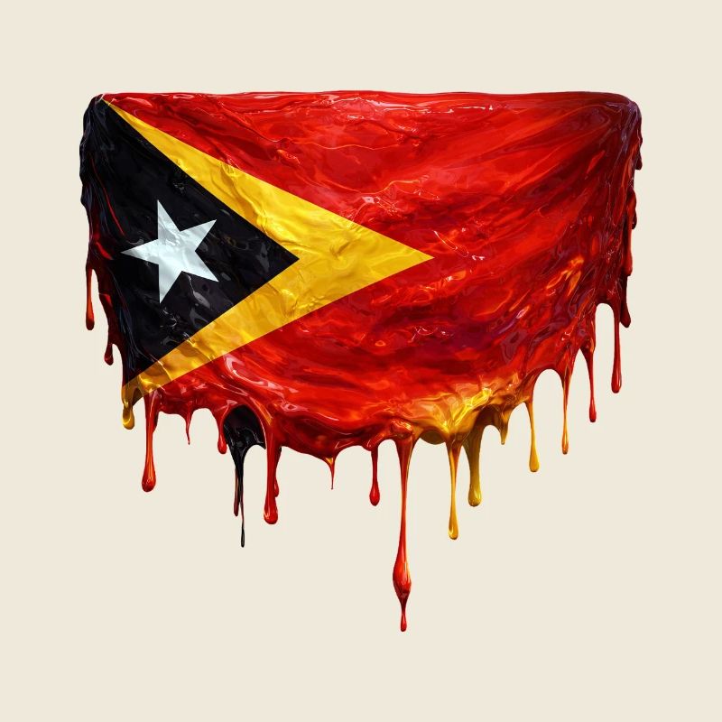 TimorLeste Drop Flag