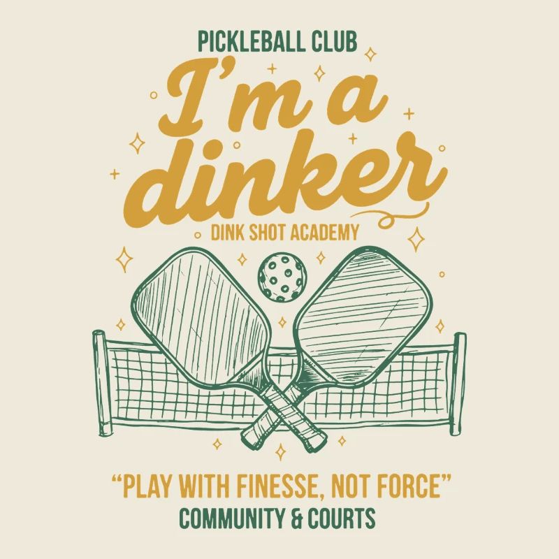 Pickleball Funny Player Im A Dinker Love