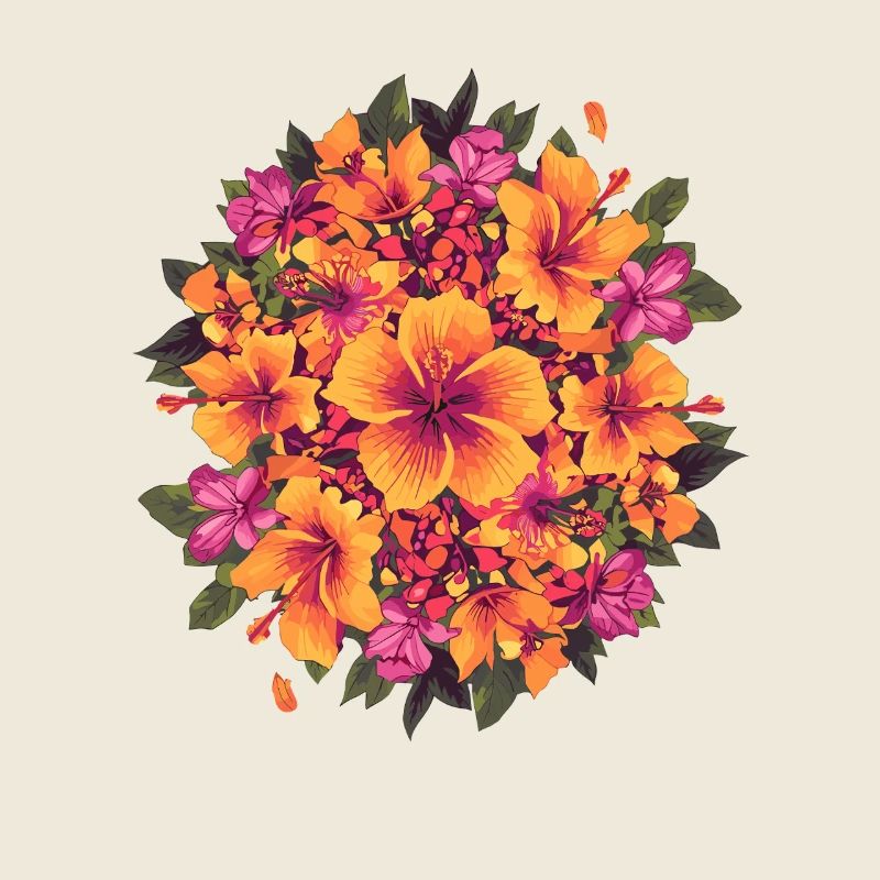 Cercle tropical d’hibiscus