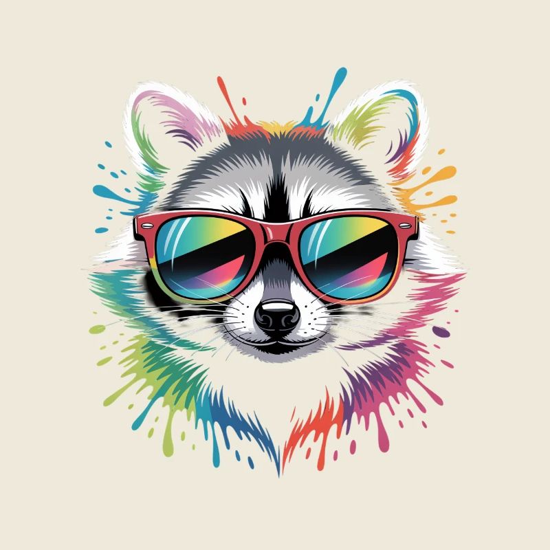 Rainbow Waschbär