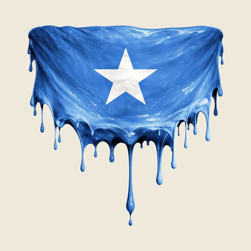 Somali Flag Drop Art