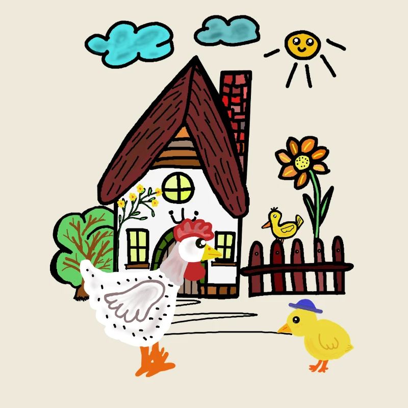 Farm Chicken Chick Chickens Kids