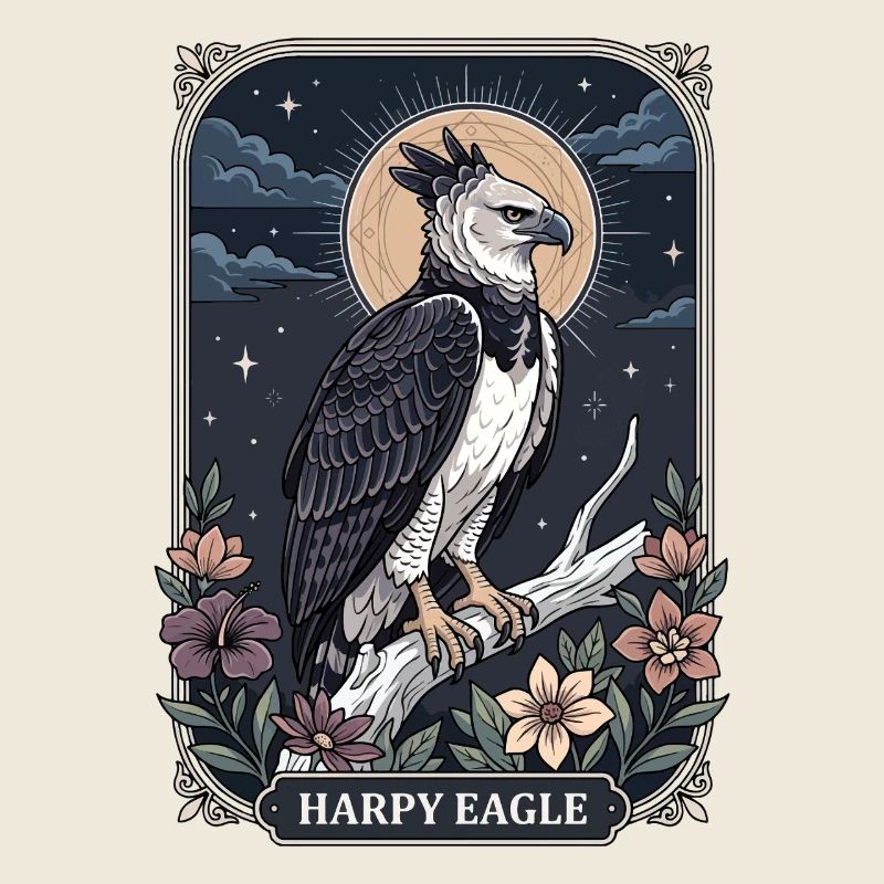 Harpy Eagle Tarot Card