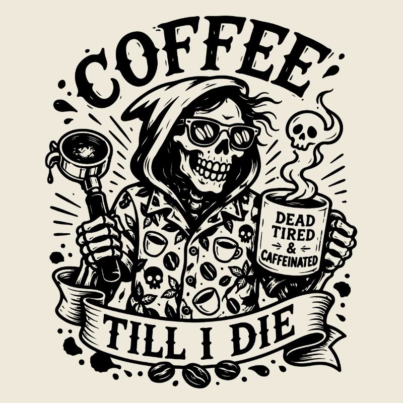 Without coffee without me, coffee until I die...