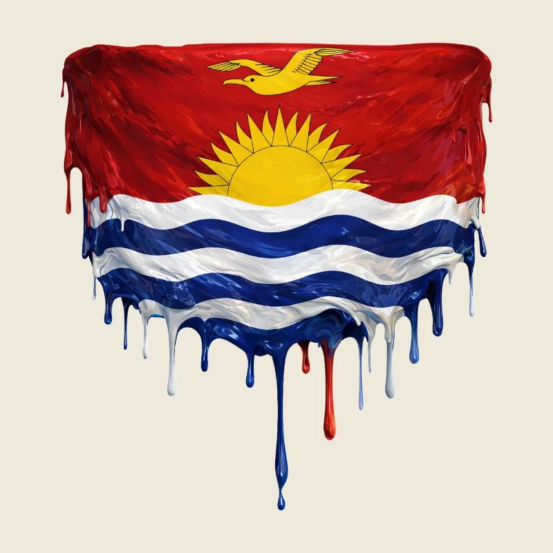 Dripping Kiribati flag