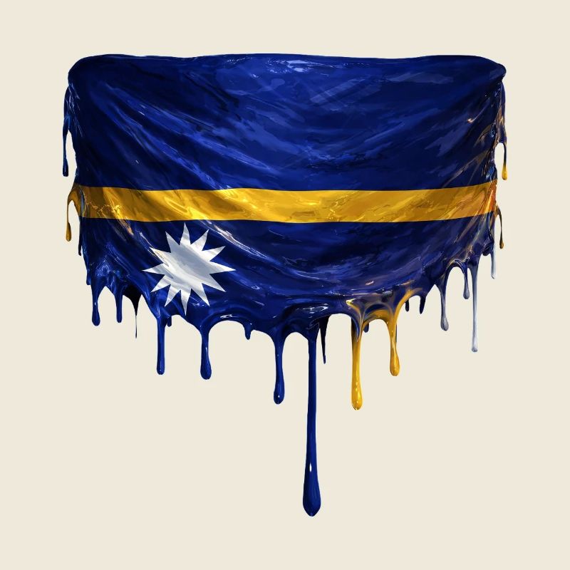NauruFlag Drop Art