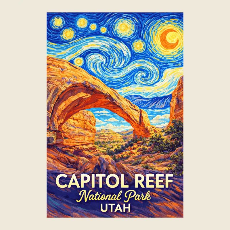 Capitol Reef National Park, Utah Starry Night