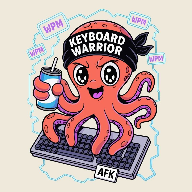 Keyboard Warrior Squid
