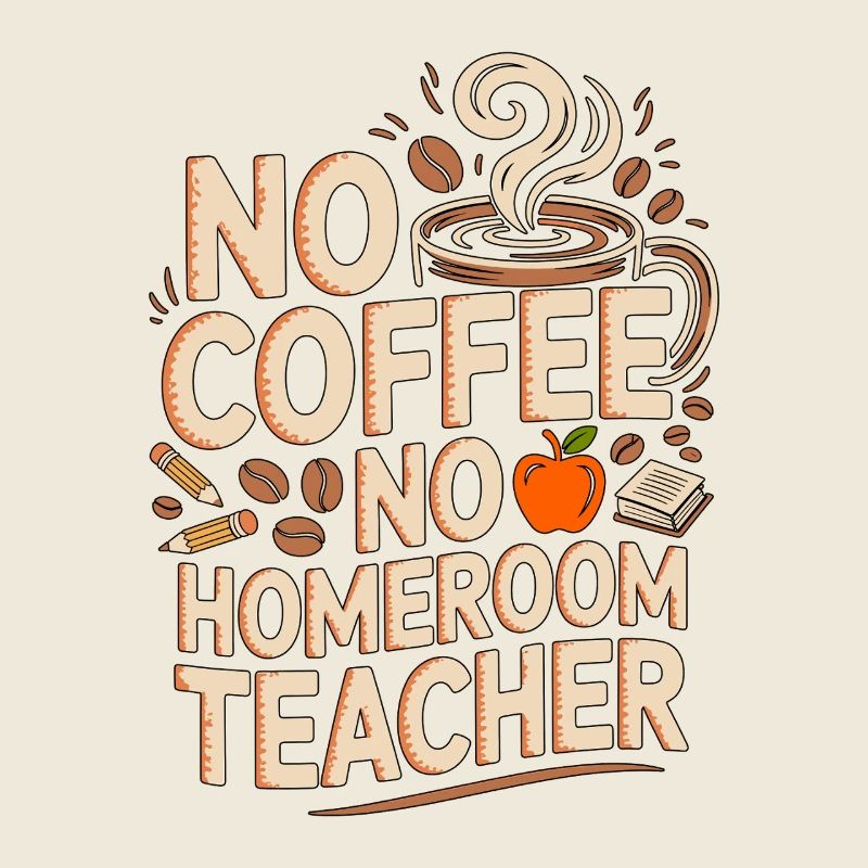 Professeur principal Pas de café Pas de professeur Amoureux du café