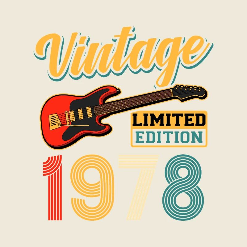 Conception de guitare vintage 1978 Édition limitée